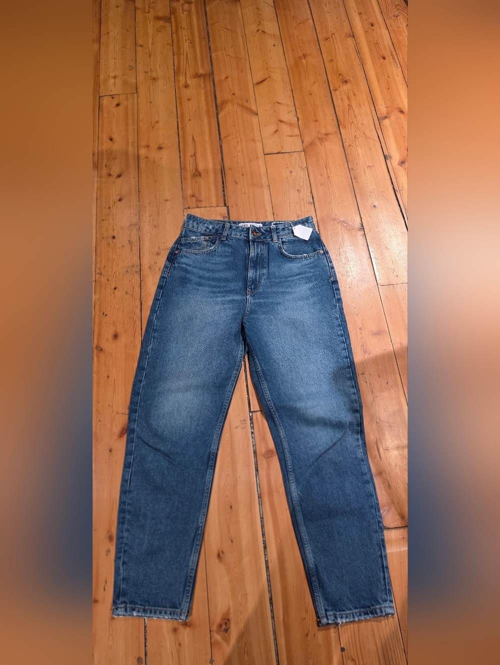 Zara Blue Straight-Leg Women's Jeans